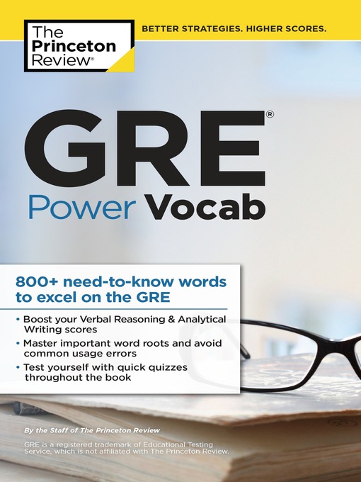 Title details for GRE Power Vocab by The Princeton Review - Wait list